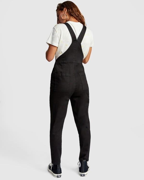 1 Recession Collection Moonshine - Zip Front Dungarees for Women  W3ONRJRVP1 RVCA