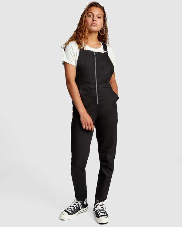 0 Recession Collection Moonshine - Zip Front Dungarees for Women  W3ONRJRVP1 RVCA