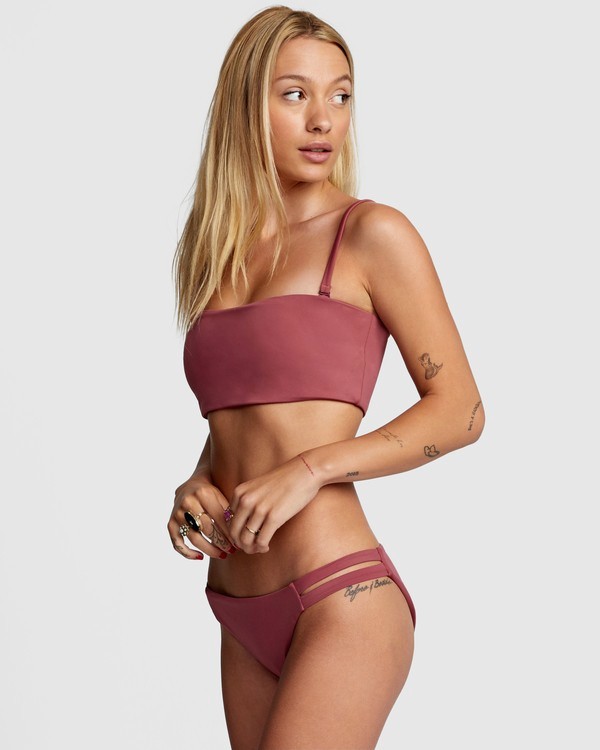 3 Solid - Braguita de bikini discreta para Mujer Violeta W3SBRCRVP1 RVCA