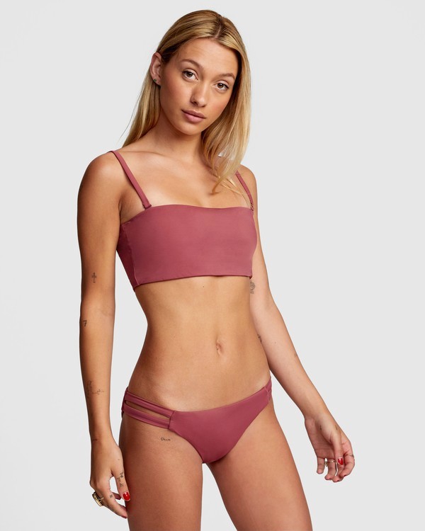 4 Solid - Braguita de bikini discreta para Mujer Violeta W3SBRCRVP1 RVCA