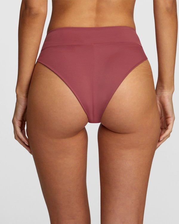 4 Solid High Rise - Mini Bikini Bottoms for Women Purple W3SBRFRVP1 RVCA