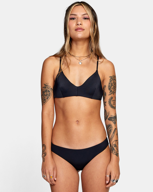 8 Solid Crossback - Bikini Top for Women Black W3STSDRVP1 RVCA