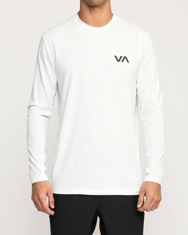 12 Sport Vent - Long Sleeve Sports Top for Men White W4KTMARVP1 RVCA