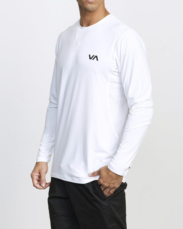 16 Sport Vent - Long Sleeve Sports Top for Men White W4KTMARVP1 RVCA