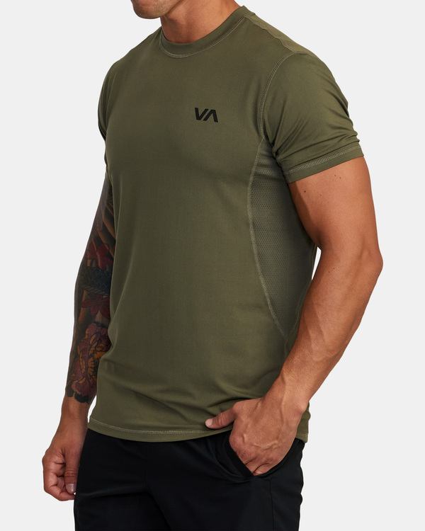 3 Sport Vent - T-Shirt for Men Green W4KTMBRVP1 RVCA
