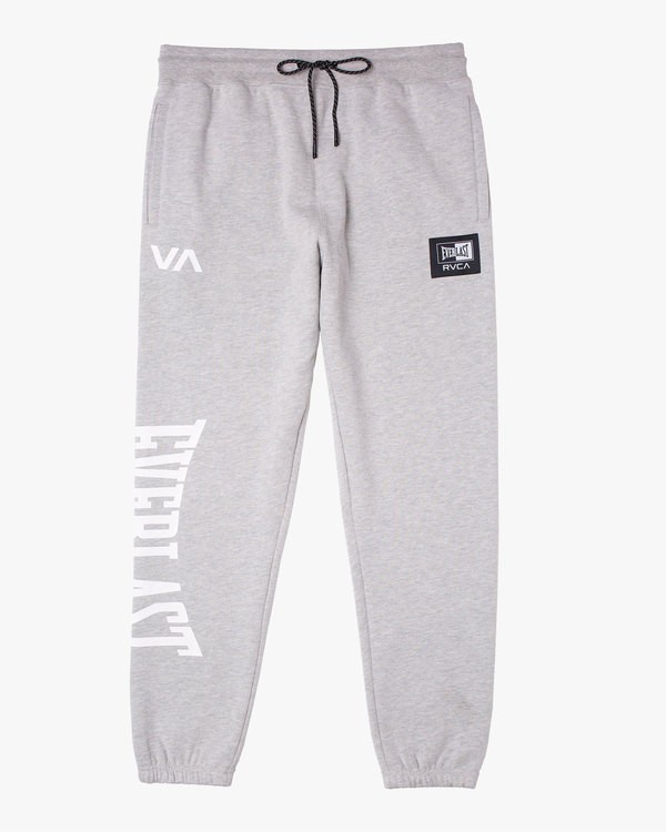 0 Everlast x RVCA - Pantalon de jogging pour Homme Gris W4PTMDRVP1 RVCA