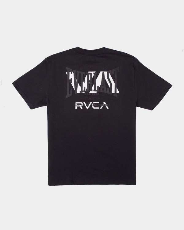 1 Everlast x RVCA Stack Patch - T-Shirt für Männer Schwarz W4SSMLRVP1 RVCA