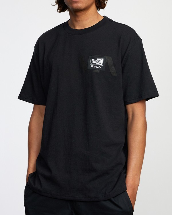 6 Everlast x RVCA Stack Patch - T-Shirt für Männer Schwarz W4SSMLRVP1 RVCA