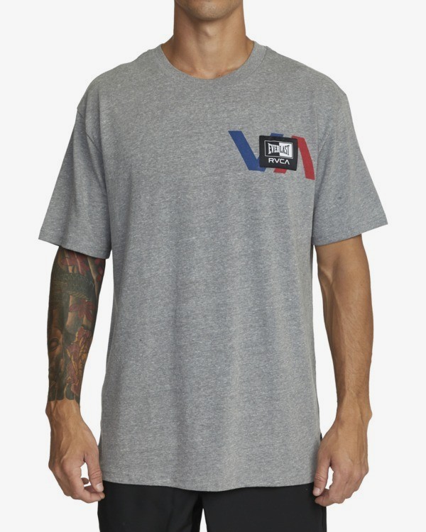 2 Everlast x RVCA Stack Patch - T-Shirt for Men  W4SSMLRVP1 RVCA