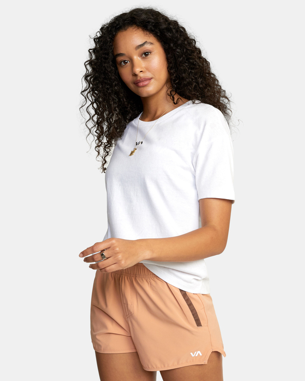 4 VA Essential - T-Shirt for Women White W4TPWGRVP1 RVCA