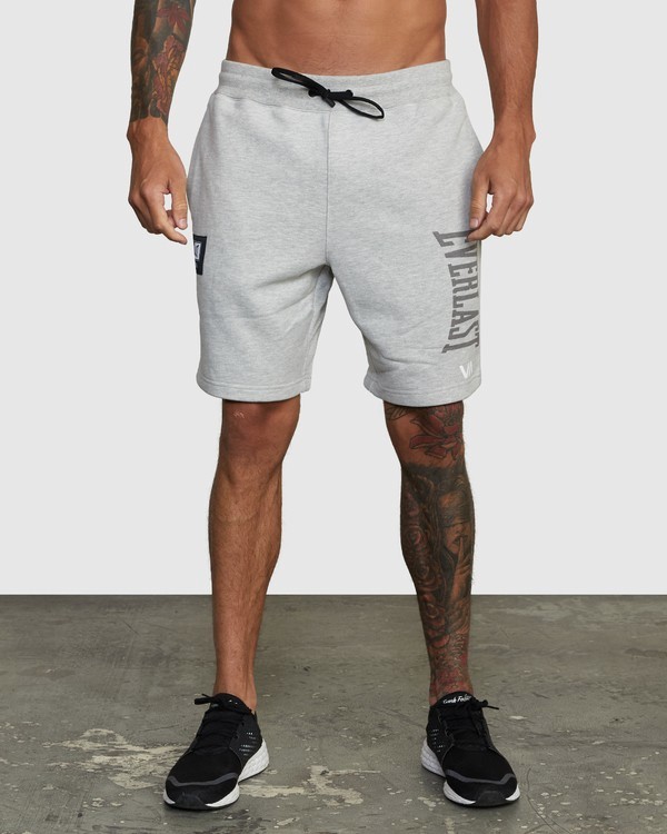 1 Everlast x RVCA - Sweat Shorts for Men Grey W4WKMGRVP1 RVCA