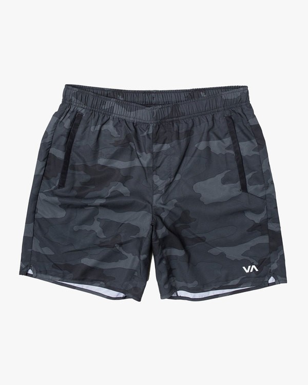 1 Yogger IV 17" - Workout Shorts for Men Green W4WKMLRVP1 RVCA