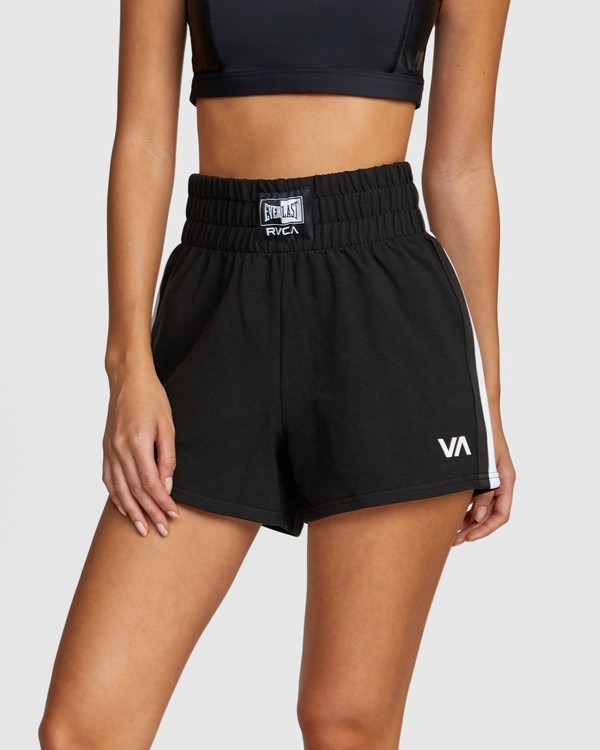 2 Everlast x RVCA - Sweat Shorts for Women Black W4WKWBRVP1 RVCA