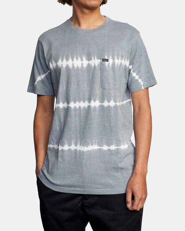 3 Manic Tie Dye - Camisa de manga corta para Hombre Gris X1KTRBRVS1 RVCA