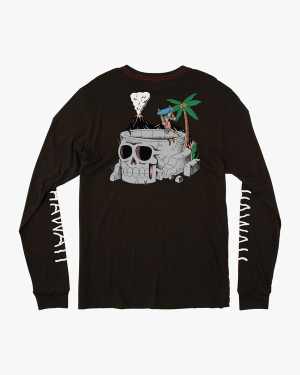 1 Luke Pelletier Skull Bowl - T-shirt manches longues pour Homme Noir X1LSRBRVS1 RVCA