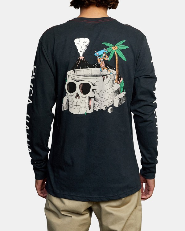 3 Luke Pelletier Skull Bowl - T-shirt manches longues pour Homme Noir X1LSRBRVS1 RVCA