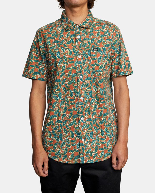 1 Mind Flower Paisley - Camicia a maniche corte da Uomo  X1SHRCRVS1 RVCA