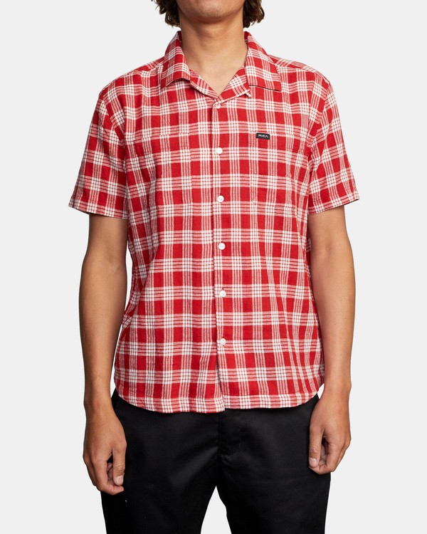 1 Evan Mock Palaka - Short Sleeve Shirt for Men  X1SHRERVS1 RVCA