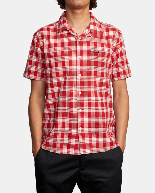 5 Evan Mock Palaka - Short Sleeve Shirt for Men  X1SHRERVS1 RVCA