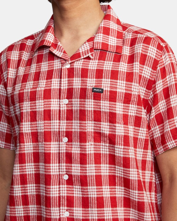 4 Evan Mock Palaka - Short Sleeve Shirt for Men  X1SHRERVS1 RVCA