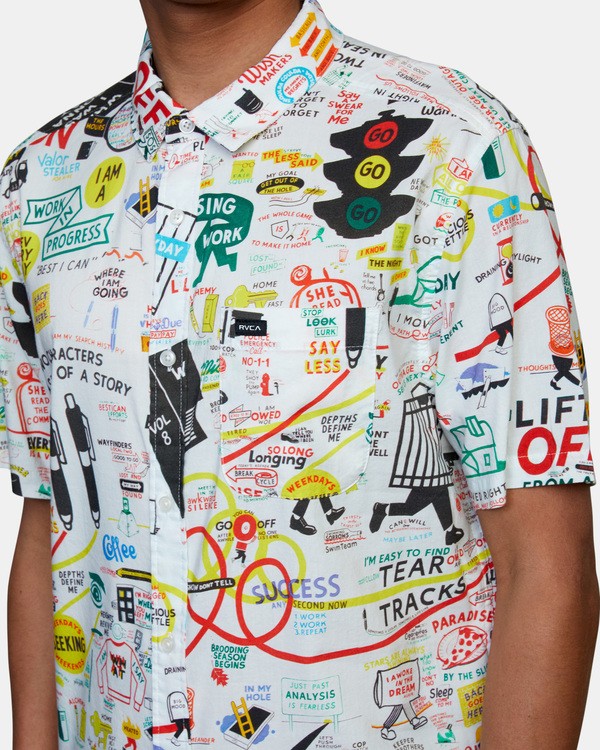 4 Espo - Short Sleeve Shirt for Men  X1SHRGRVS1 RVCA