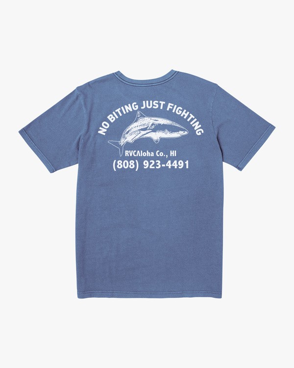 1 No Biting - Camiseta para Hombre Azul X1SSRJRVS1 RVCA