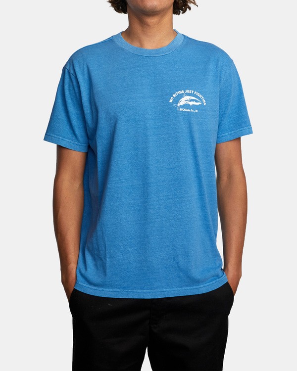 2 No Biting - Camiseta para Hombre Azul X1SSRJRVS1 RVCA