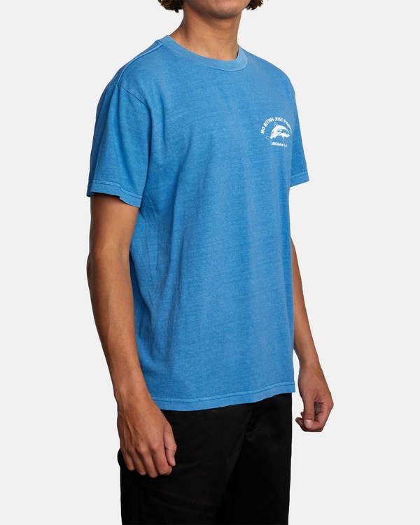 5 No Biting - Camiseta para Hombre Azul X1SSRJRVS1 RVCA