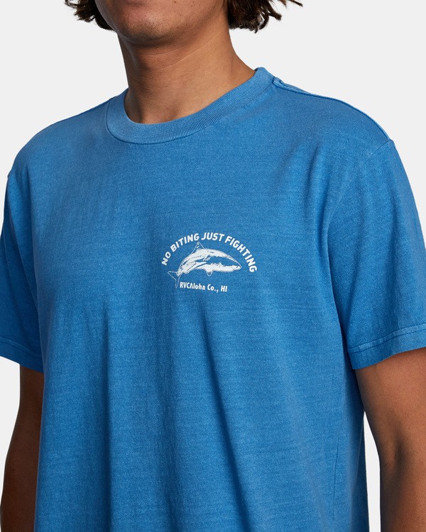 6 No Biting - Camiseta para Hombre Azul X1SSRJRVS1 RVCA