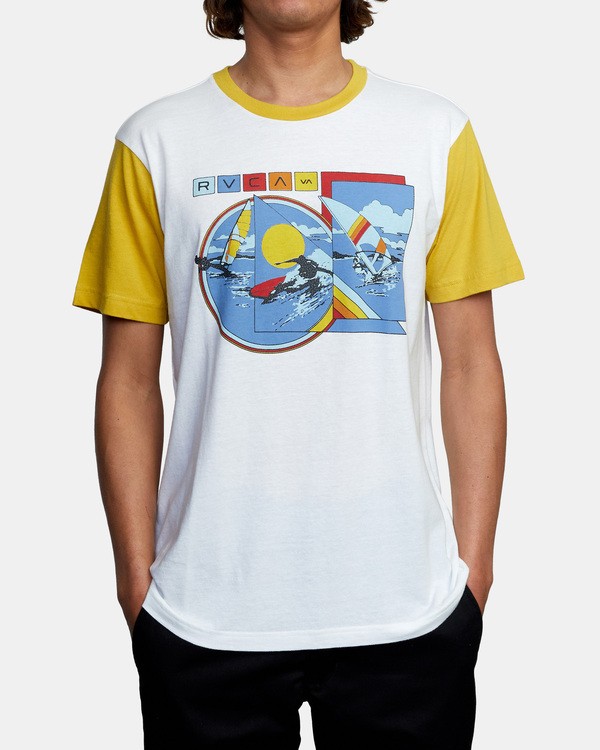 1 Evan Mock Tourist Blocked - Short Sleeve Top for Men  X1SSRSRVS1 RVCA