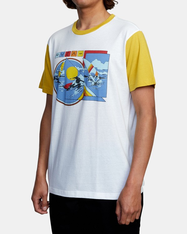 3 Evan Mock Tourist Blocked - Short Sleeve Top for Men  X1SSRSRVS1 RVCA