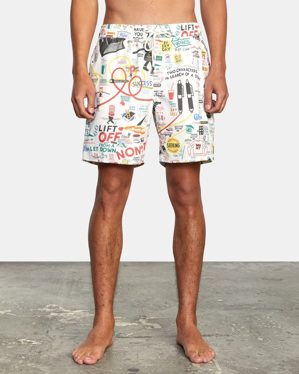1 Espo Elastic - Recycled Swim Shorts for Men White X1VORBRVS1 RVCA