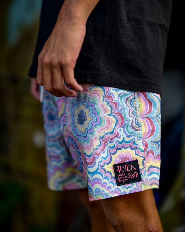 7 Kelsey Elastic - Recycled Swim Shorts for Men  X1VORGRVS1 RVCA
