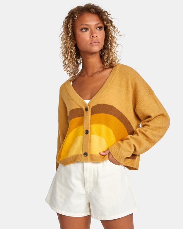6 Trippy Dana Pioneer - Cropped Cardigan for Women  X3JPRARVS1 RVCA