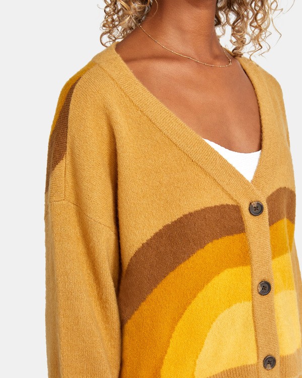 7 Trippy Dana Pioneer - Cropped Cardigan for Women  X3JPRARVS1 RVCA
