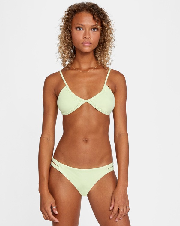 1 Solid Full - Recyceltes Bikiniunterteil für Frauen Grün X3SBRURVS1 RVCA