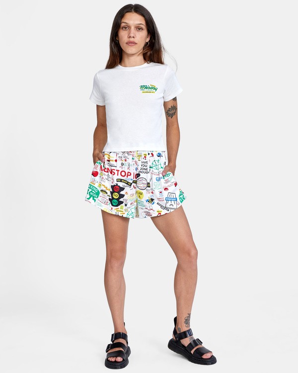 2 Espo Time - Camiseta para Mujer  X3SSRDRVS1 RVCA