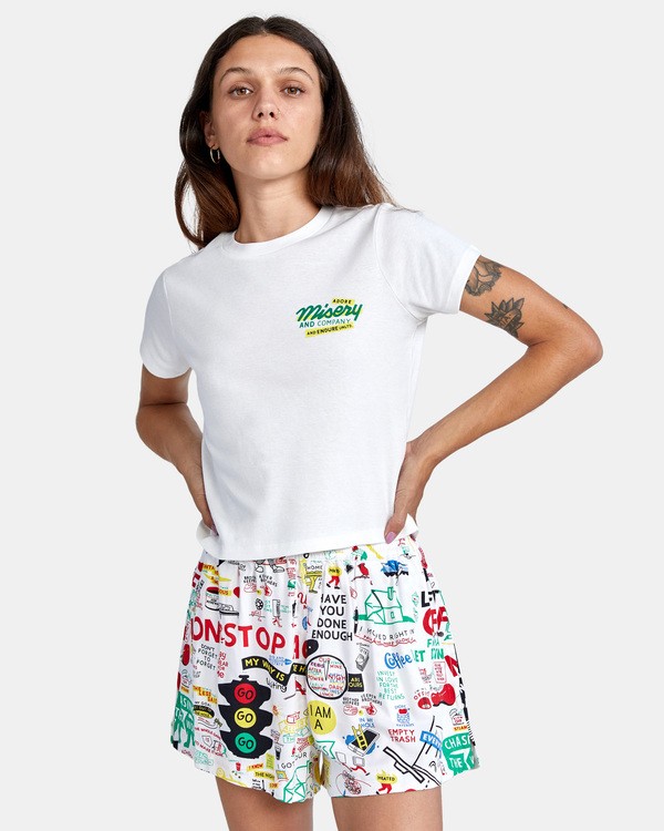 3 Espo Time - Camiseta para Mujer  X3SSRDRVS1 RVCA