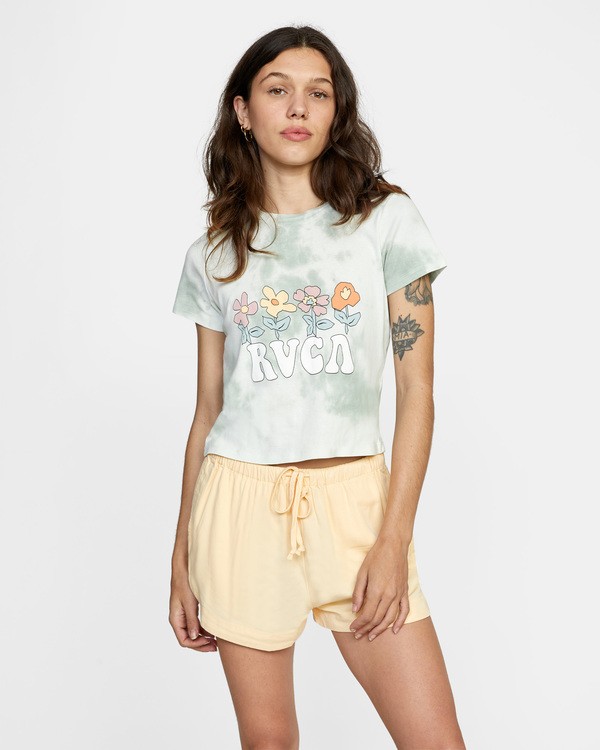 1 Freedom Flower - T-Shirt for Women White X3SSRERVS1 RVCA