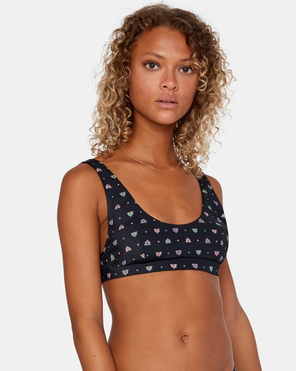 6 Foulard Bralette - Top de bikini de tejido reciclado para Mujer Blanco X3STRFRVS1 RVCA