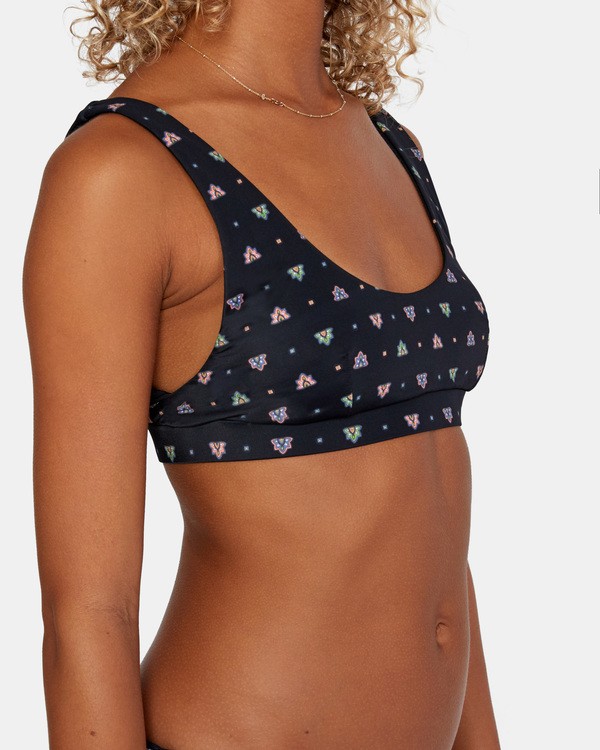 7 Foulard Bralette - Top de bikini de tejido reciclado para Mujer Blanco X3STRFRVS1 RVCA