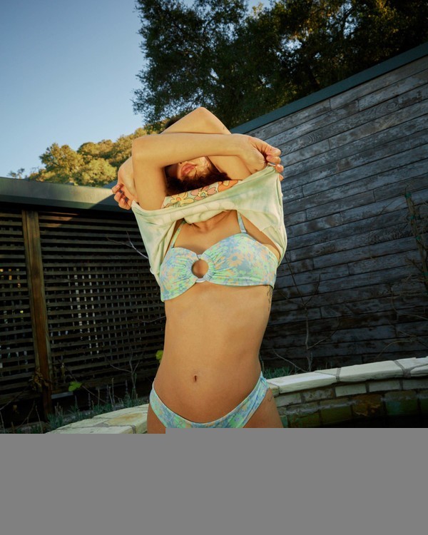 0 Field Of Dreams Bandeau - Top de bikini de tejido reciclado para Mujer Azul X3STSARVS1 RVCA