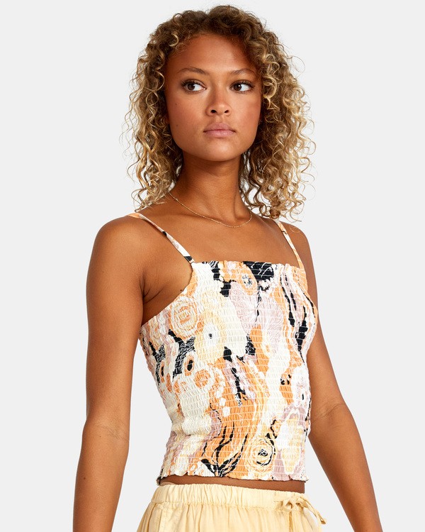 6 Revival - Ärmelloses Träger-Top für Frauen Orange X3TPRERVS1 RVCA