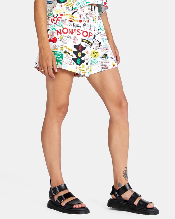 5 Espo Sawyer - Short para Mujer Blanco X3WKRFRVS1 RVCA