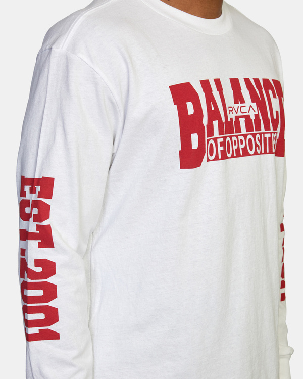 7 VA Sport RVCA Balance Block - Long Sleeve T-Shirt for Men  X4LSMBRVS1 RVCA
