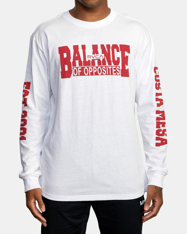 1 VA Sport RVCA Balance Block - Long Sleeve T-Shirt for Men  X4LSMBRVS1 RVCA