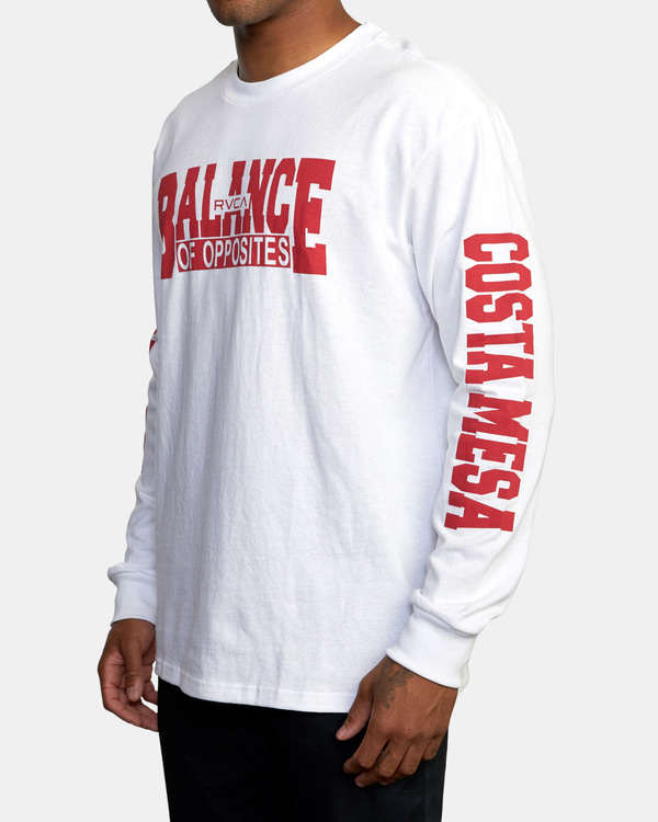 4 VA Sport RVCA Balance Block - Long Sleeve T-Shirt for Men  X4LSMBRVS1 RVCA