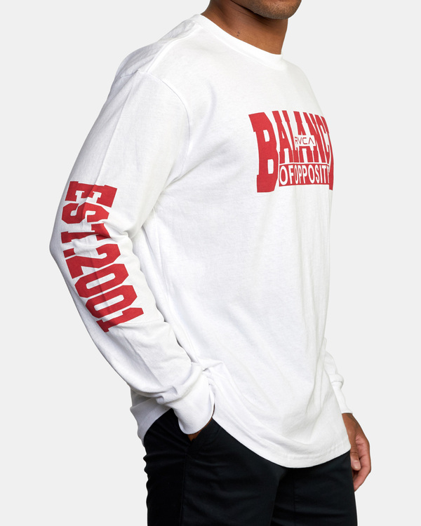 5 VA Sport RVCA Balance Block - Long Sleeve T-Shirt for Men  X4LSMBRVS1 RVCA