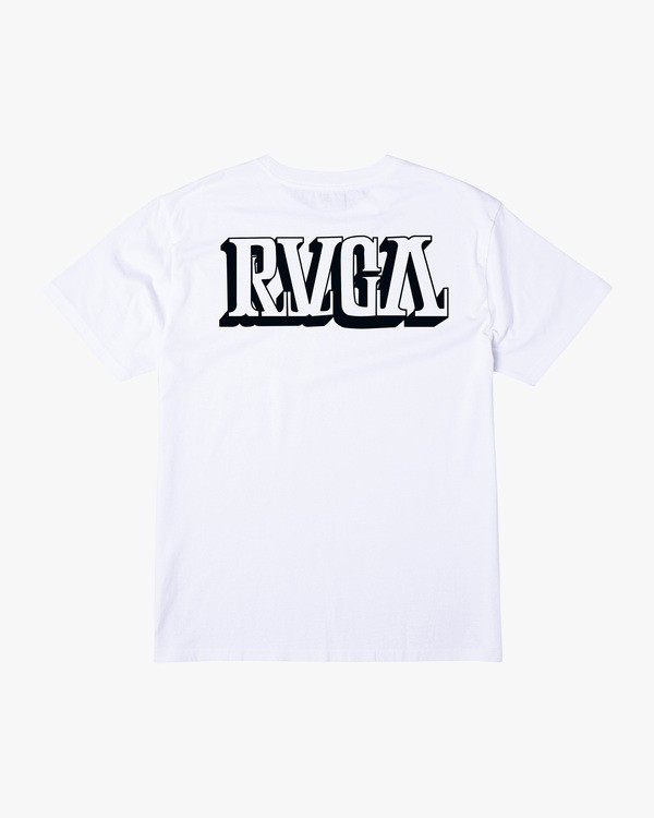 1 VA Sport Defer Big Block - T-Shirt for Men White X4SSMARVS1 RVCA