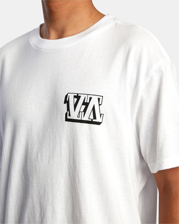 4 VA Sport Defer Big Block - T-Shirt for Men White X4SSMARVS1 RVCA